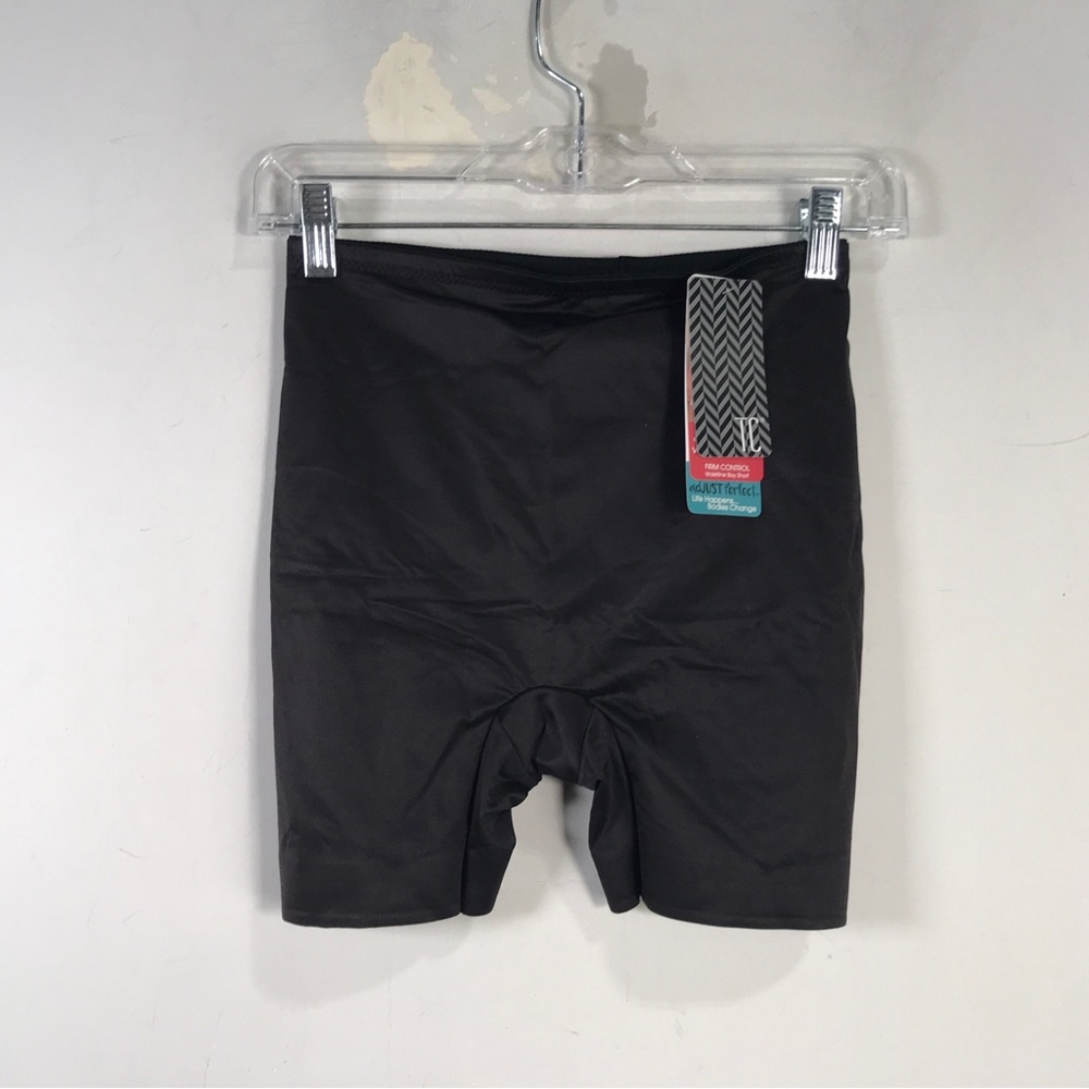 TC Firm Control Waistline Boy Short, Women's Size L - Black